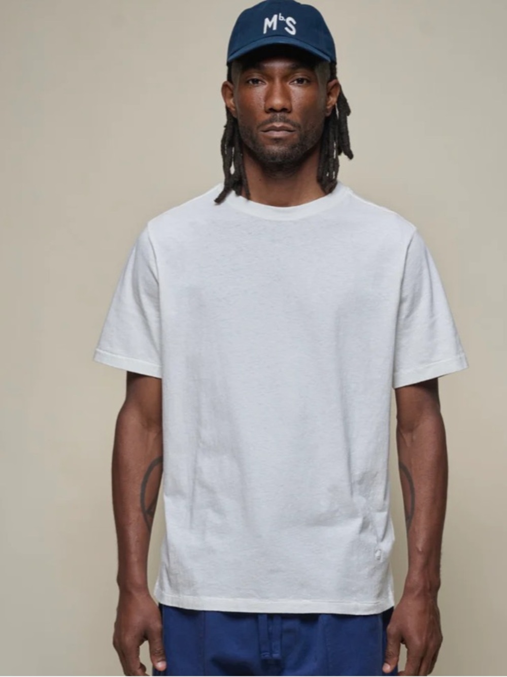 Metz Schwann NWT Orgsnic Cotton Hemp Off White Crew Tee
